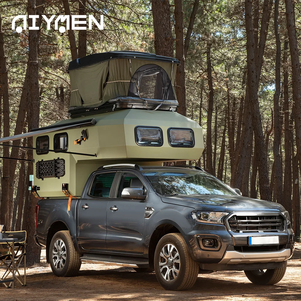 Small Mobile House Light Weight Laisure Australia Expedition Slip on Midsize Outdoor Shower Truck Campers to Pick up for Sale