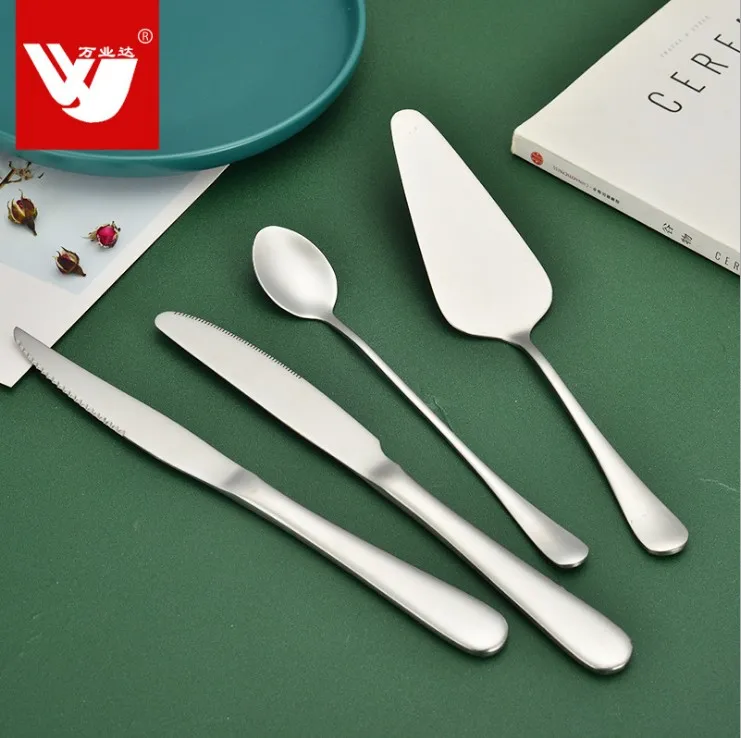 Modern desgin & Smooth edge silverware set stainless steel flatware set fork knife spoon