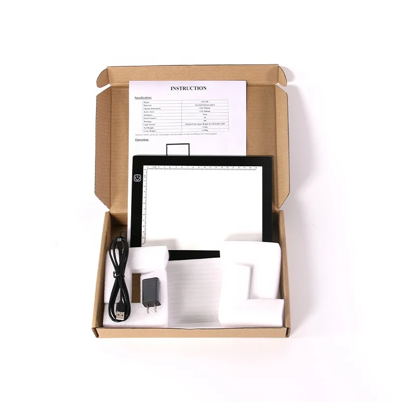 Ultra Slim Scale A5 LED tracing Light Box Backlit Tracing Table Tattoo LED Lightpad Light Box pad