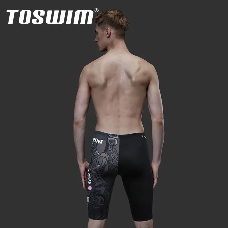 Mens Swimwear UPF 50+ Swim Aquashort Beach wear Swim Jammer For Men Swim short