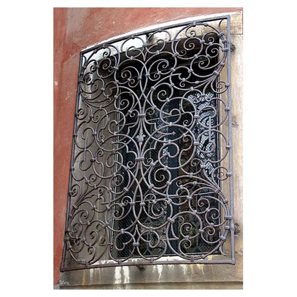 CBDMART Beautiful Wrought Iron Window Grill Simple Design Sliding Window Grill Designs for Window Grills in Houses