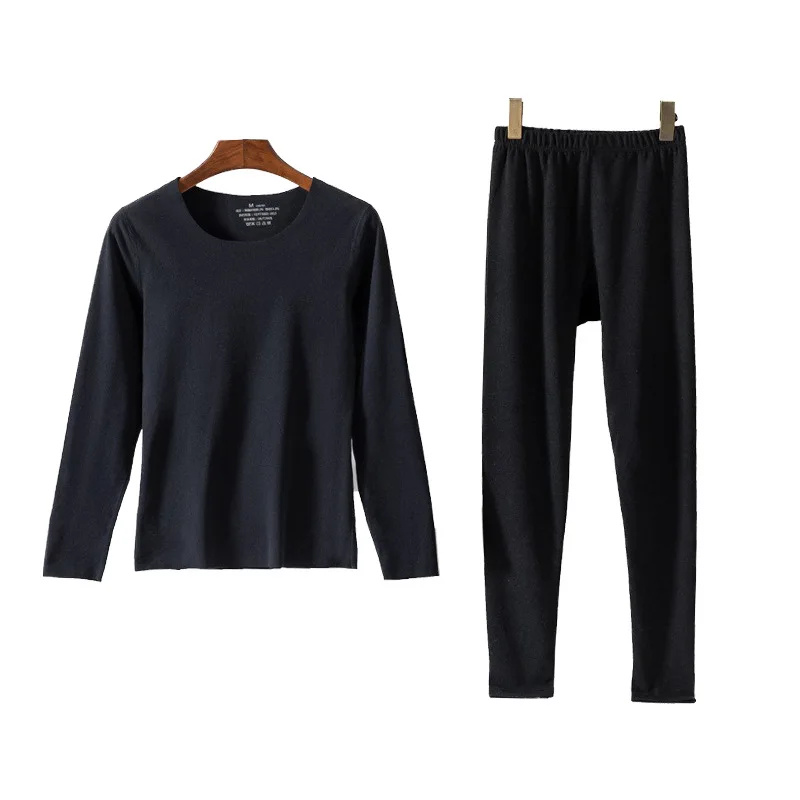 High Quality Classic Underwear Set Solid Color Thermal underwear Men Long Johns Suit