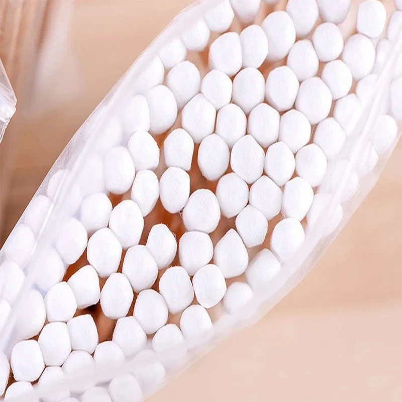2023 Makeup cotton swabs disposable 100 pcs medical cotton swabs double headed cotton buds wholesale