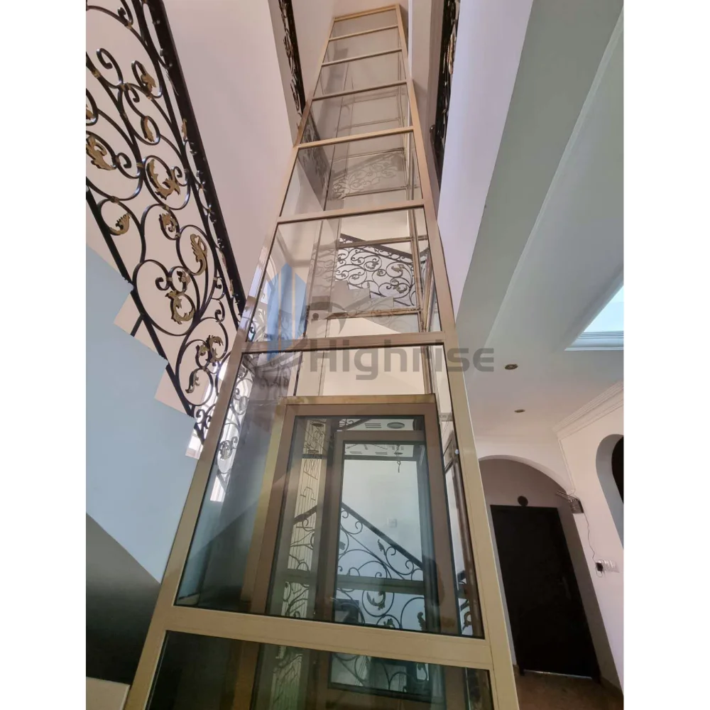 Luxury design villa house elevator lifts 3 floors/single person elevator home/electric home outdoor elevator 3 levels
