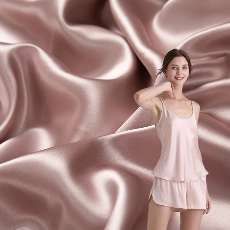 High Quality 16 19 22 MM Natural Silk Fabric Pure 100% Silk Fabric Luxury Silk Fabrics For Clothing