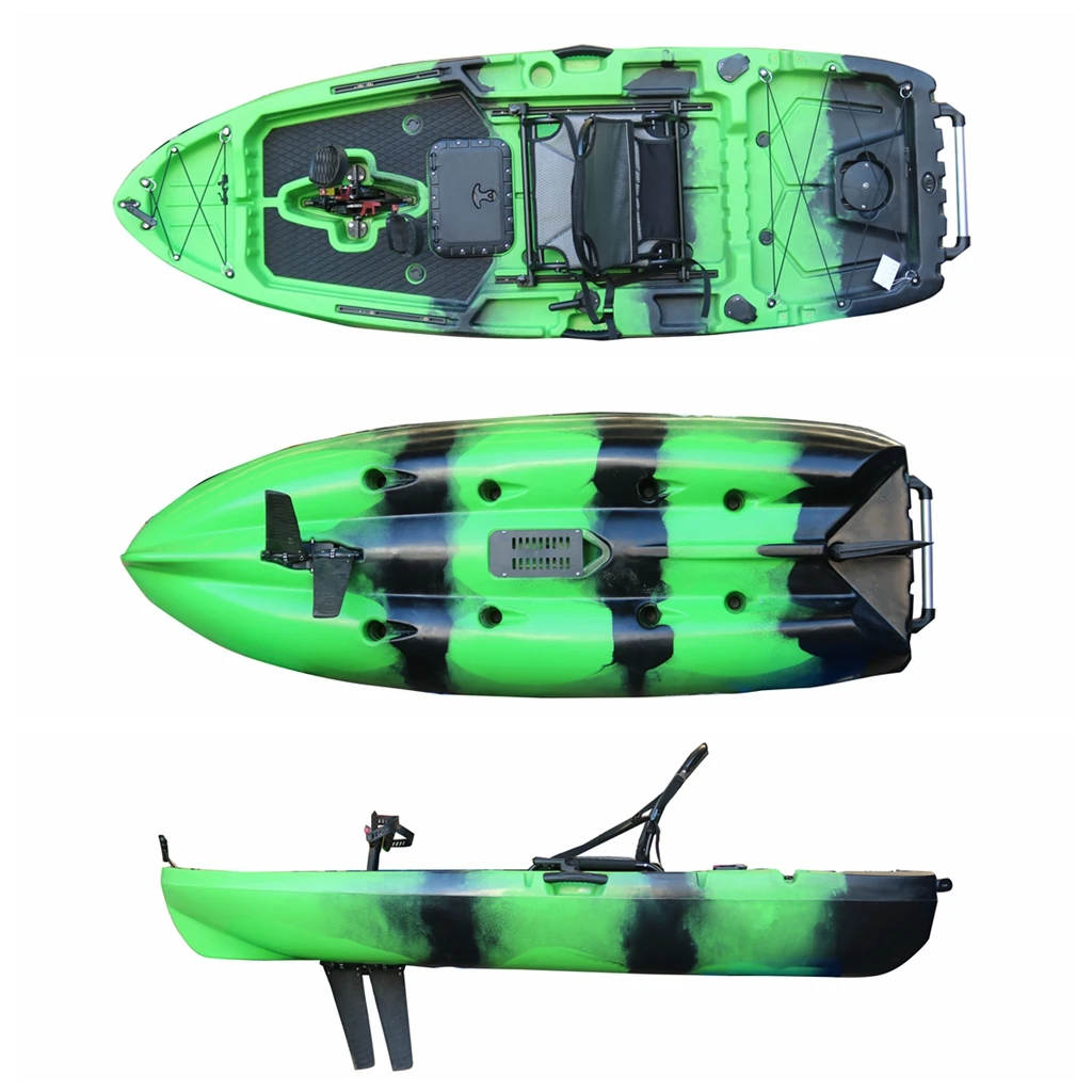 Vicking Hot Selling Single Person Lldpe Hull Material Pedal Drive Kayak Rowing Boats PE CE Plastic Canoe Lakes & Rivers 2 Years