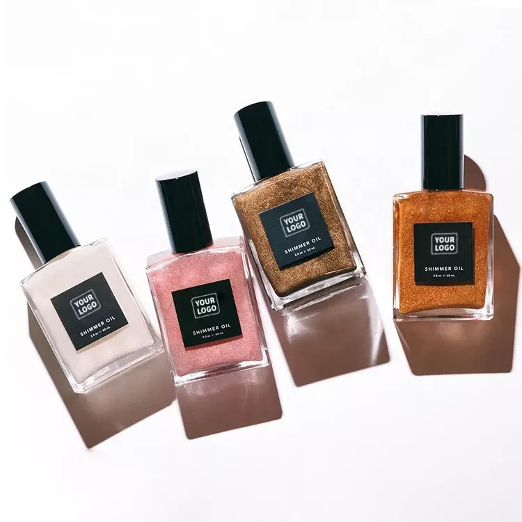 Natural Moisturizing Golden Bronzer Glow Shimmering Body Oil Body Glitter Shimmer Highlight Spray Makeup