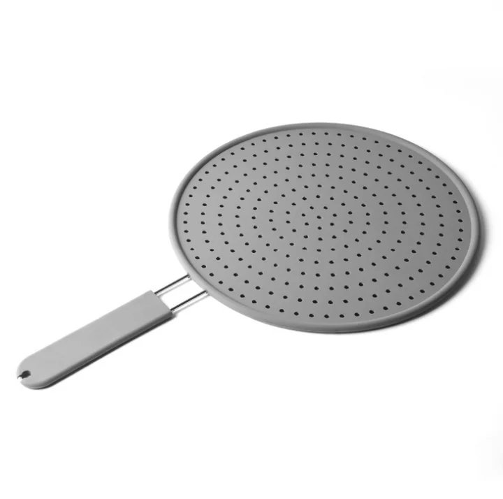 Силиконовый защитный экран от брызг с ручкой многофункциональная практичная кухонная сковорода для приготовления пищи масляная крышка кастрюли