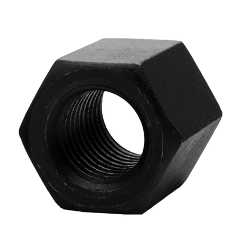 GR 8 класс 12 9 C1010 C 1045 сталь ASTM SCM435 черный оксид UNC UNF резьба Тяжелая Шестигранная гайка DIN 6330