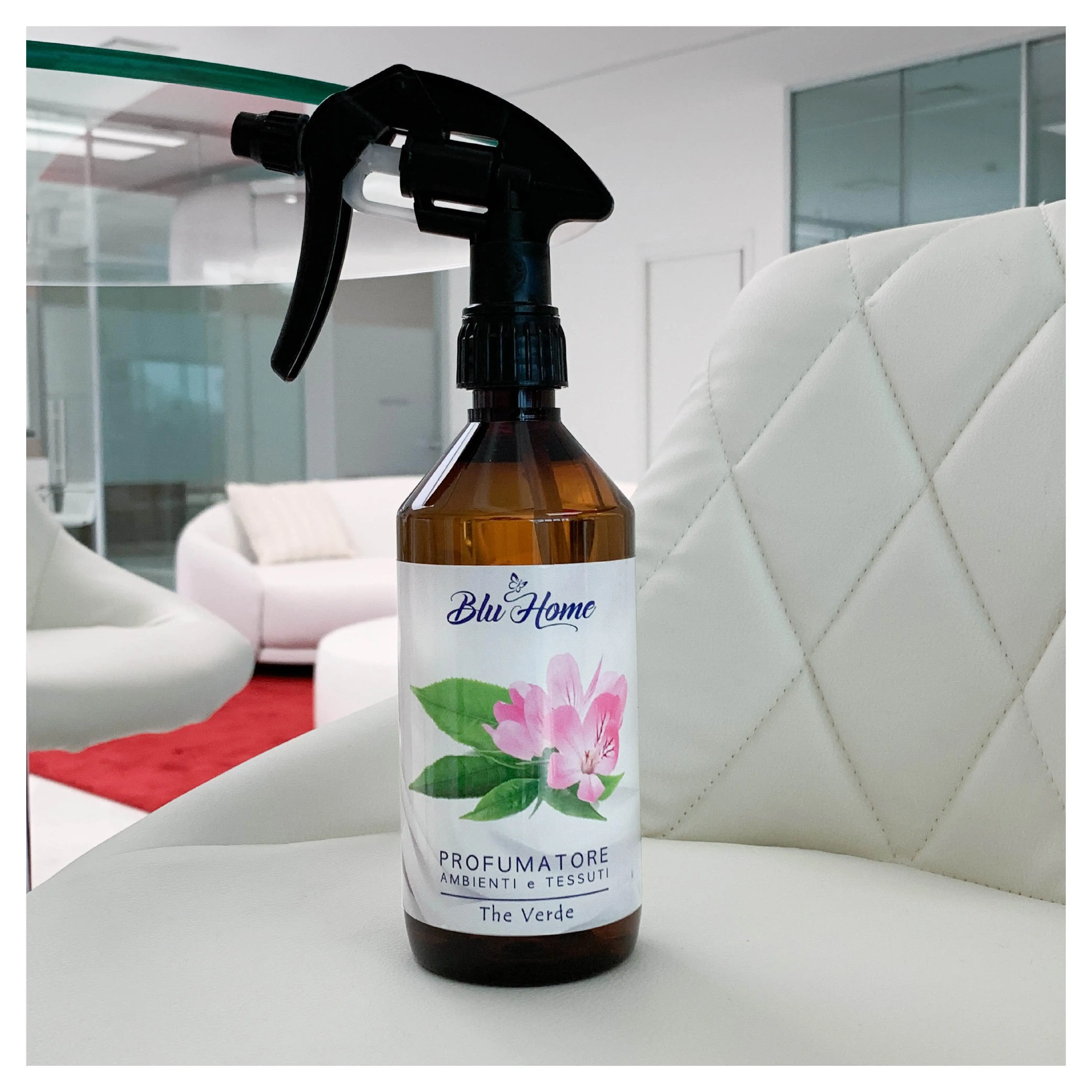 Blu Home Natural Fragrance 500ml Green Tea Leaves And Delicate Peony Scent Perfume In The Room