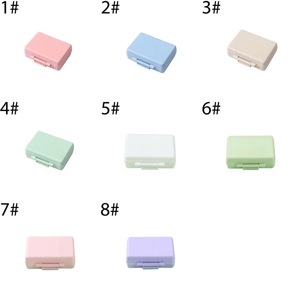 Weekly Pill Box Pill Organizer Weekly Vitamin Containers Moisture-proof 9-compartment Pill Box Medicine Storage Organizer