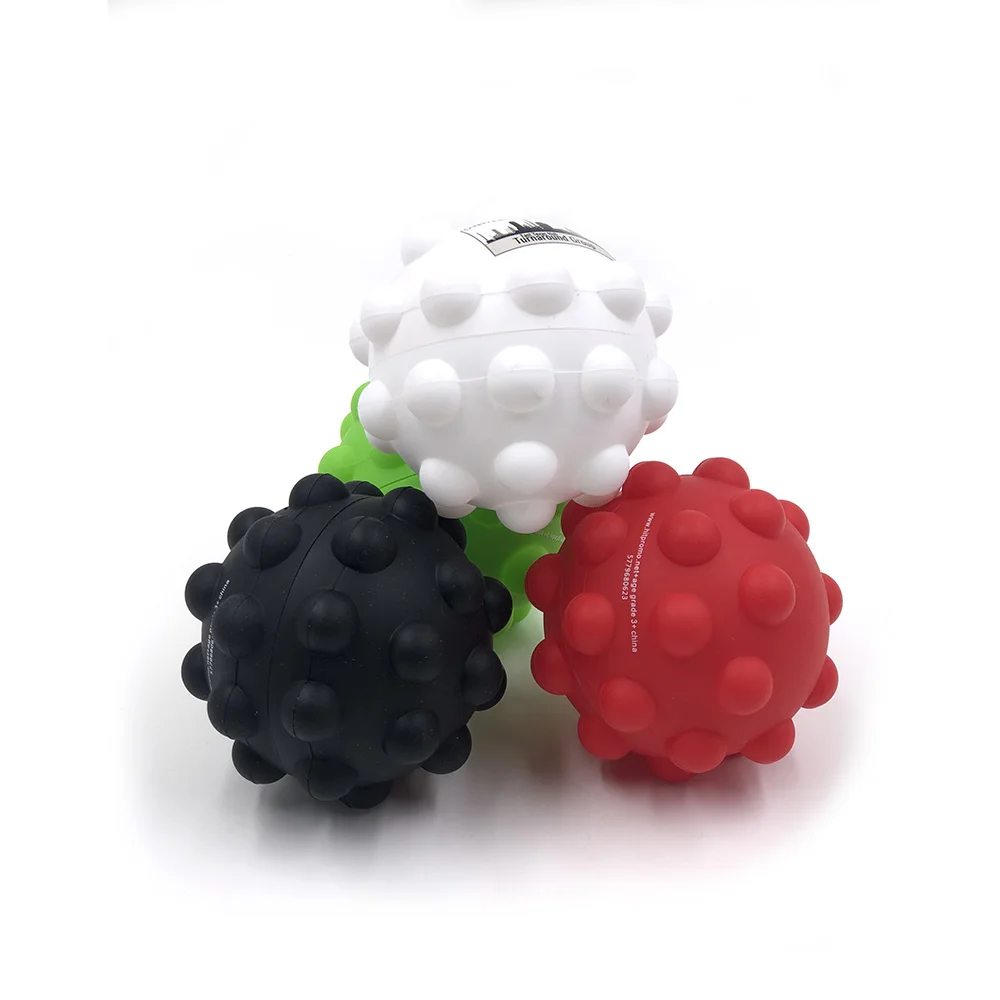 Personalized Pop Stress Ball Toys Silicone Push It Ball 3D Pop Stress Toys Ball Silk Printing Logo Fidget Toy In USA Market