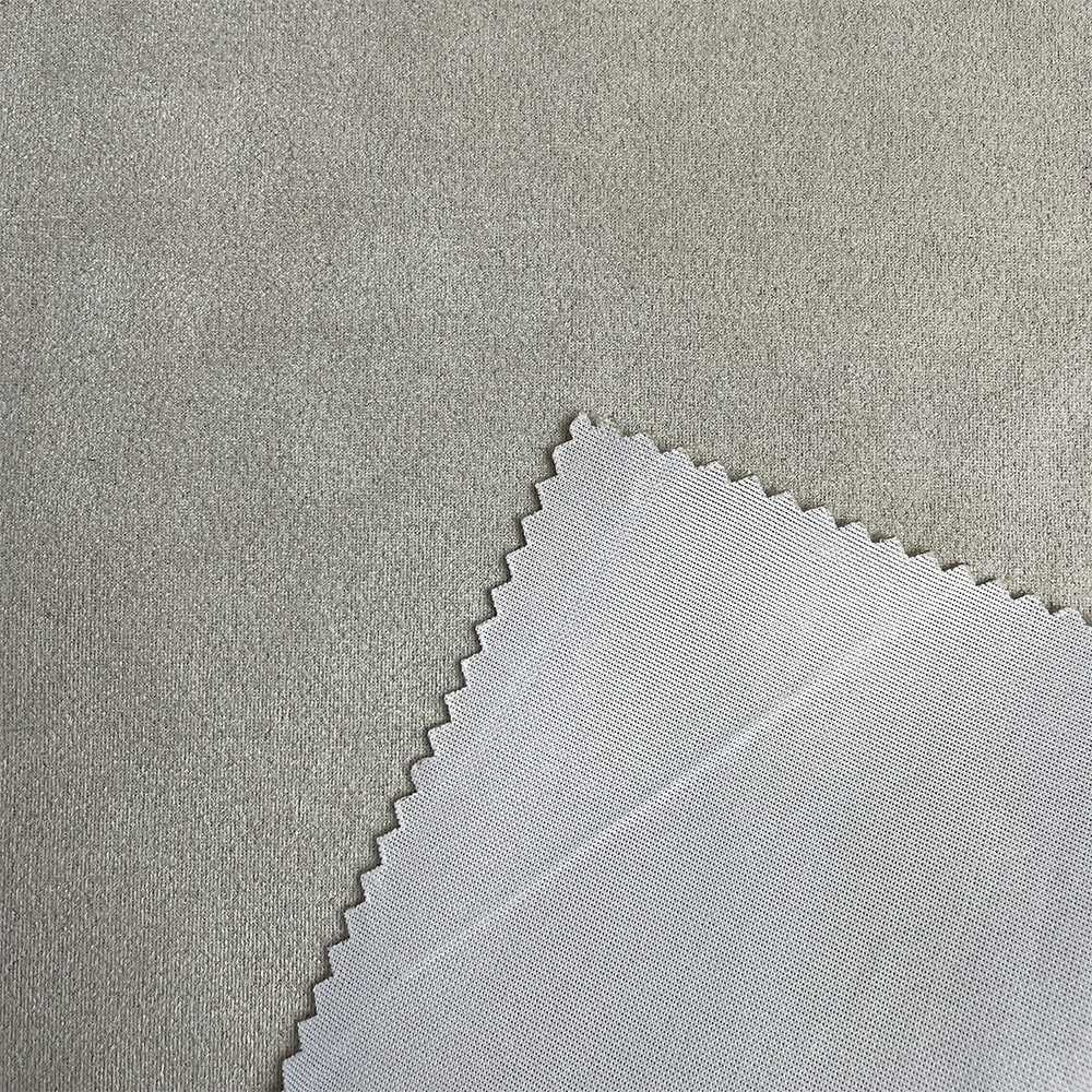 350gsm Manufacturer Custom Polyester Scuba Suede Fabric With Interlock Fabric For Fashion Coats