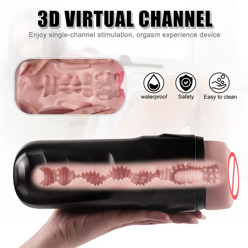 Hot Selling Silicone Artificial Vagina TPE Pussy Toys for Men Masturbating