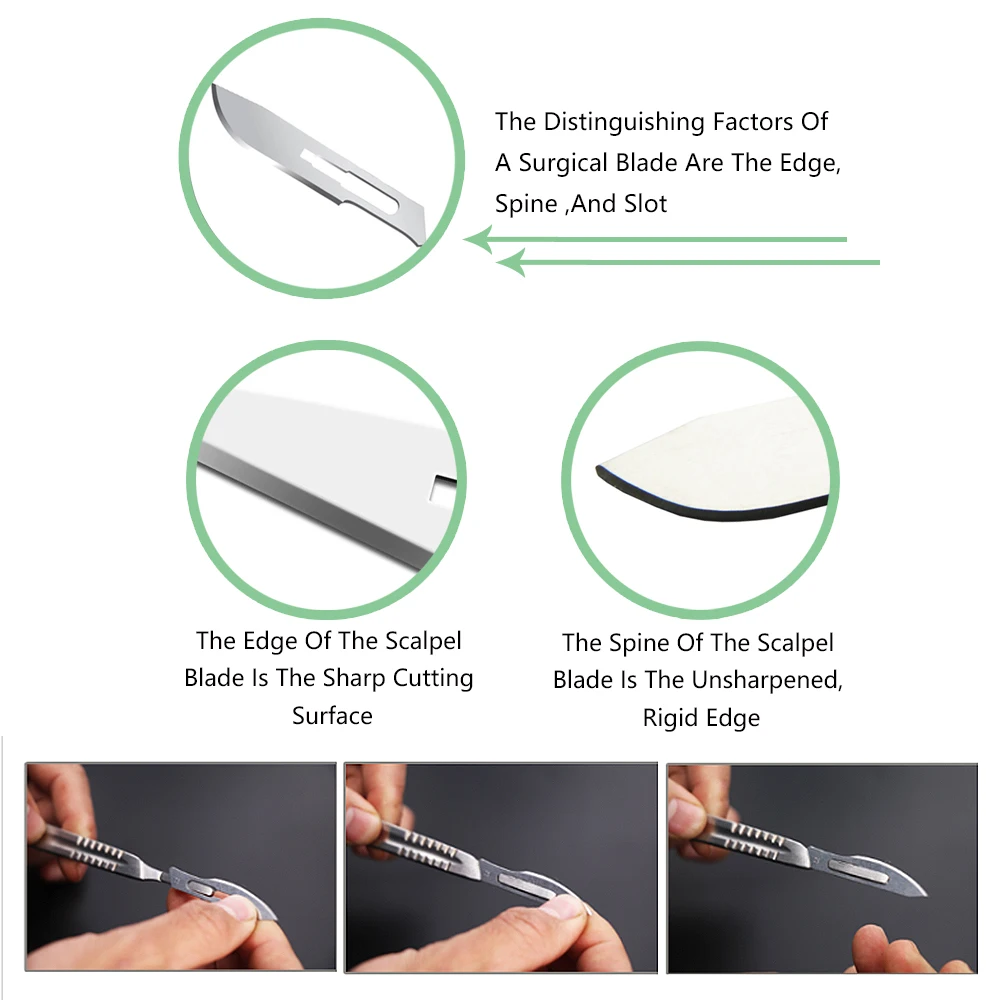 Sterile Surgical Scalpel Blades Carbon Steel Medical Disposable Surgical Blades