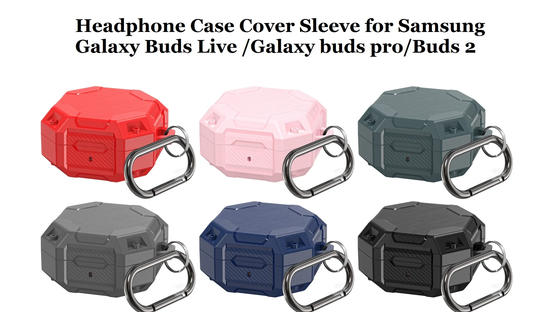 Silicone Shockproof  Headphone Shell Protective Earphone Case for Samsung Galaxy Buds Live/Buds pro/Buds 2