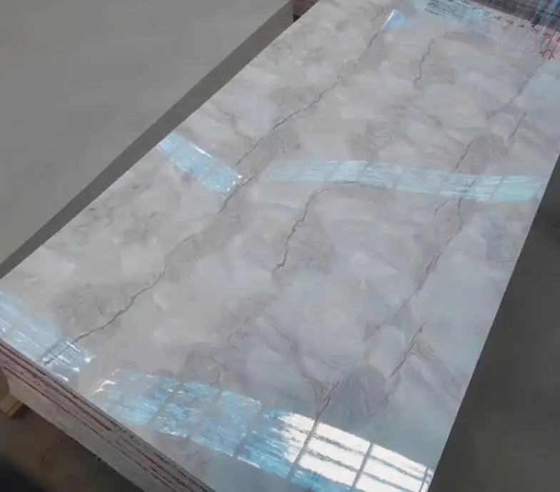 Wholesale price high glossy 1220*2440mm*3mm marble PVC sheets for wall decoration