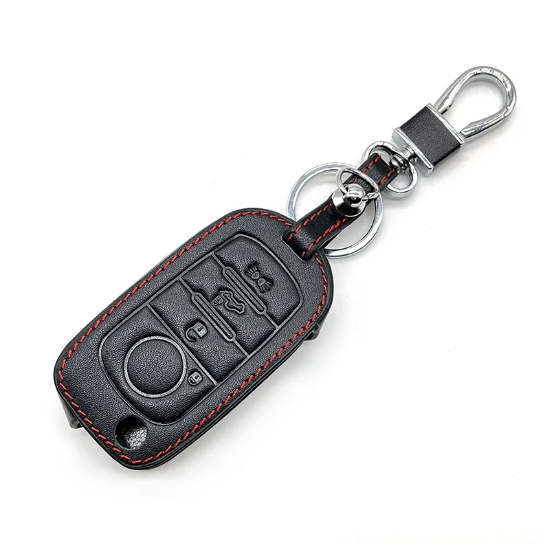 Case leather Key Cover Car Key Holder Keychain for FIAT Tipo Toro Freedom 500X Doblo Argo Nuovo Grazie Remote Shell 4 Buttons