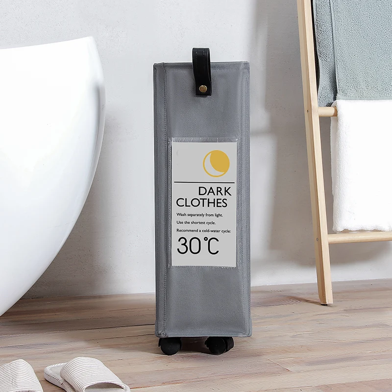 newly design folding laundry hamper with wheels for home use