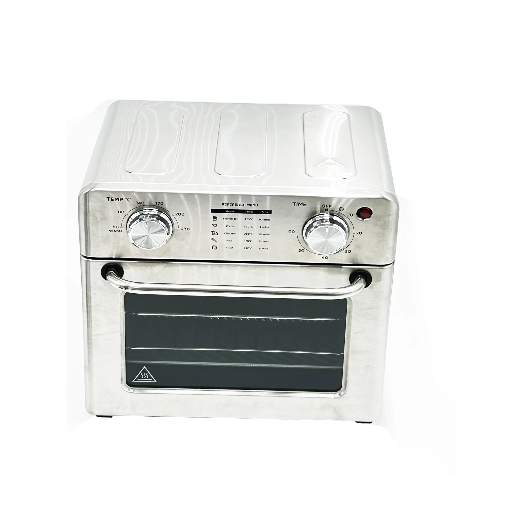 Stainless Steel Convection Countertop Oven Combo Electric Toaster and Air Fryer for Household Use