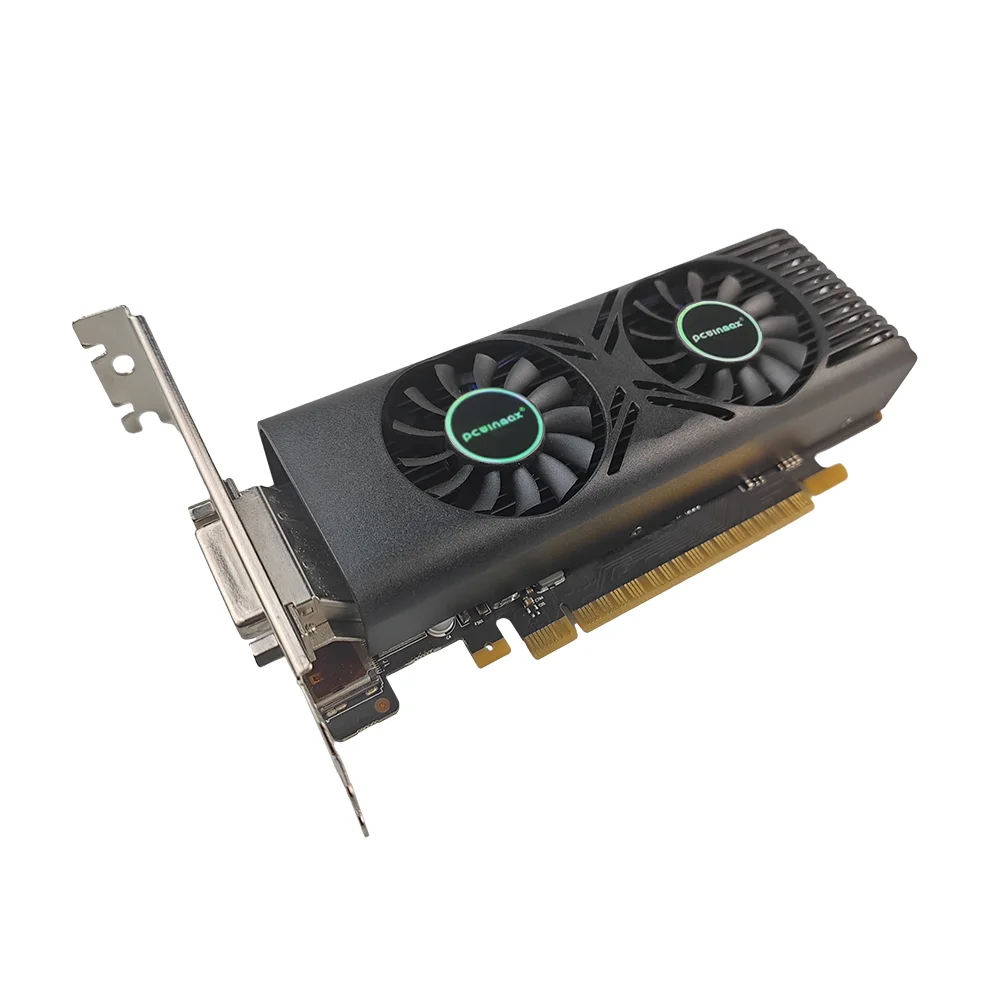 PCWINMAX абсолютно новый GTX 1050 Ti низкопрофильный 4GB Настольный игровой Geforce 1050Ti чипсет OEM видеокарта