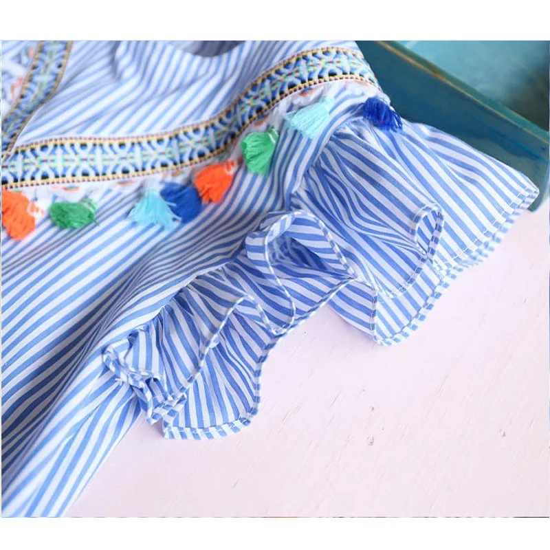 2021 Spring Children Dress Polka Dot Kids Dresses for Girls Cotton Long Sleeve Girl Dress Cute Girls Clothes 3-7 years old