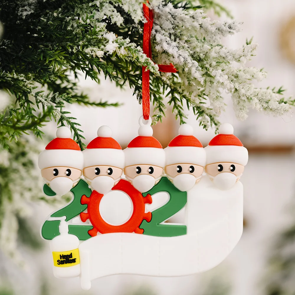 Christmas Decoration supplier Gift DIY Christmas Tree Ornament with face Writable Figurine Ornaments