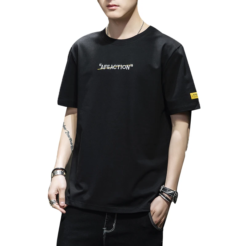 Wholesale Custom plain t shirt Printing 100% cotton mens loose summer graphic t shirts