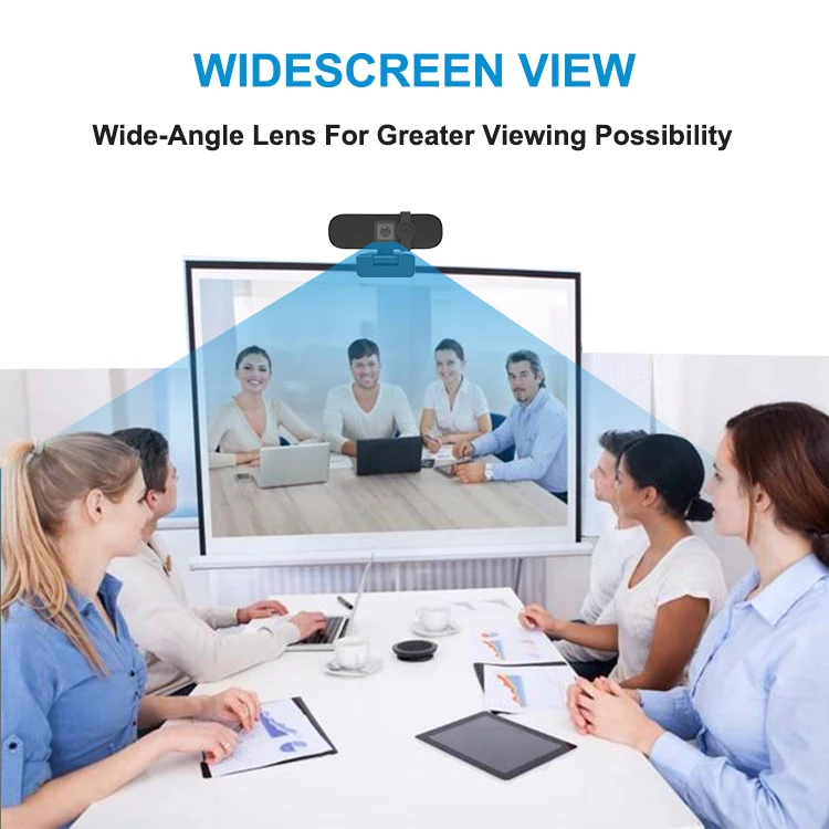 2K 4K Conference PC Webcam Autofocus USB Web Camera with Microphone Privacy Cover 1080P Computer Laptop Gaming Webcam