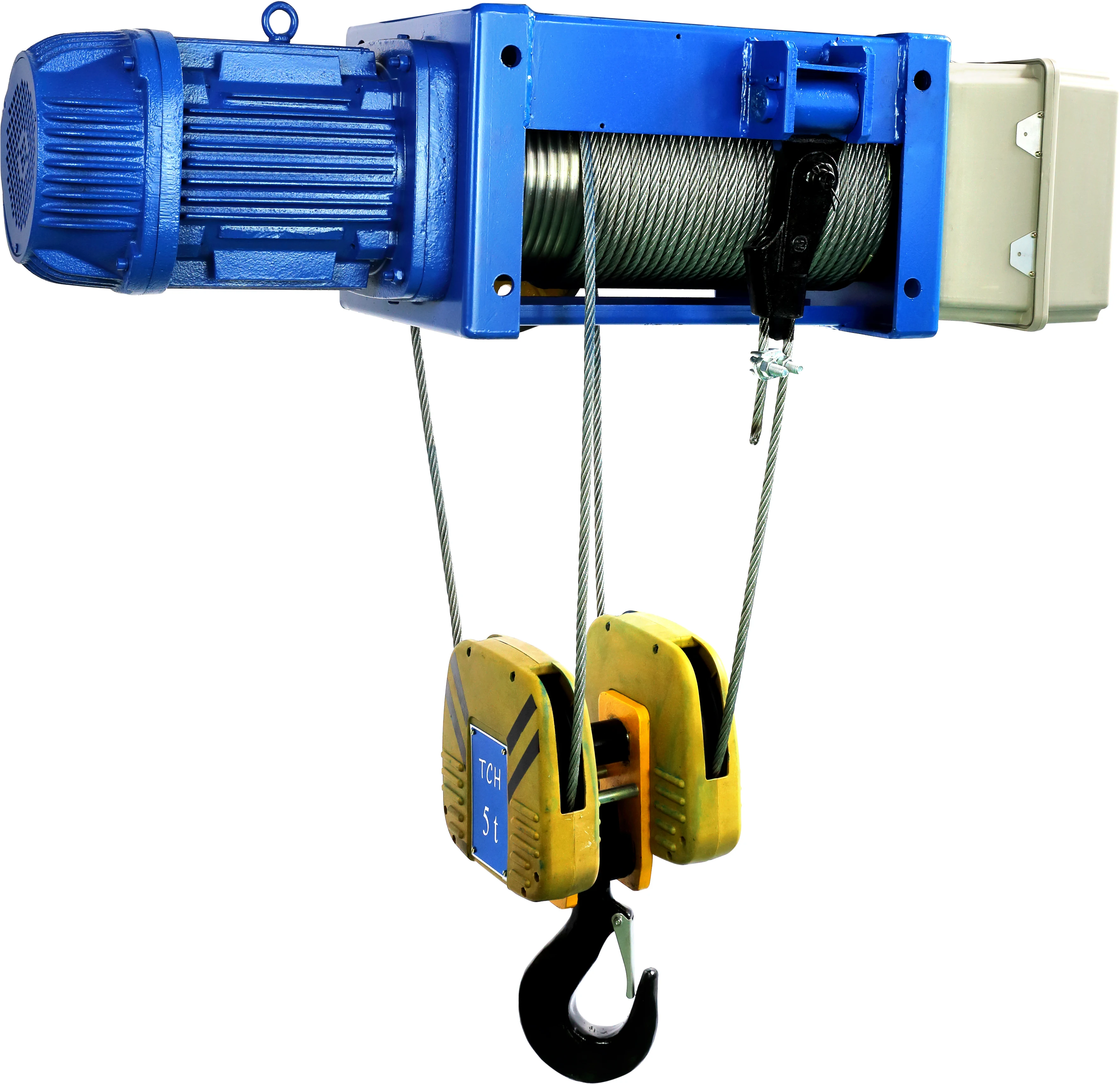 Single beam Bridge hoist electric fixed hoist wire rope crane hoist high quality