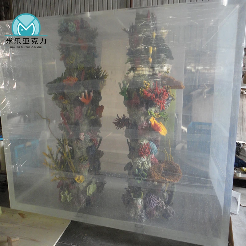 Wall mounted top quality acrylic fish marine aquarium tanks for sale