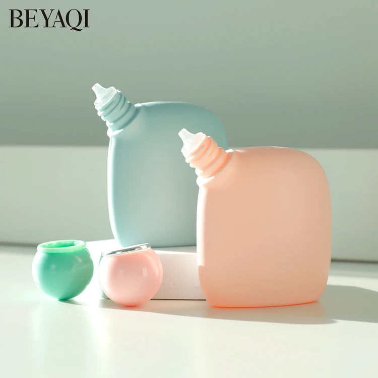 Manufacture Cute 60ml Sunblock Cream Plastic Unique Squeeze Sunscreen Bottle,Frasco de protetor solar sunscreen packaging bottle