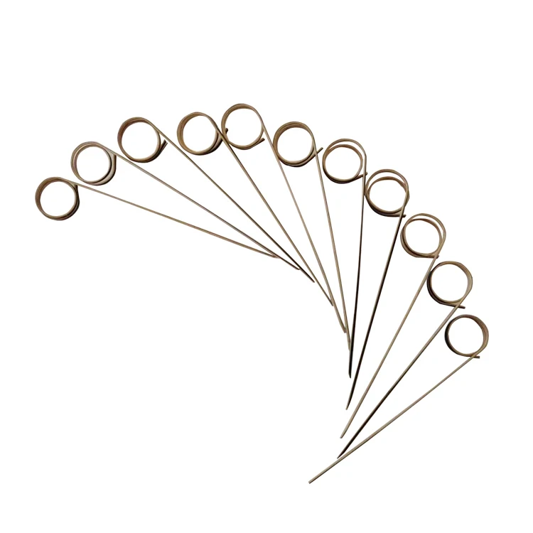 Round BBQ Tools Bamboo Sticks for Sale for Party Handmade with Knot of Custom