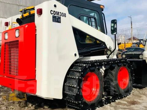 Китайский известный бренд 4WD погрузчик с бортовым поворотом CDM308 в наличии евро ковшом 0 48 м ³