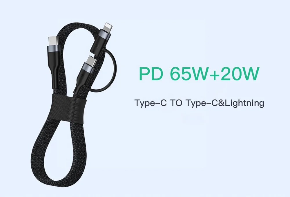  PD 20 Вт Магнитный зарядный кабель 2 в 1 Type-C Быстрая зарядка ios 8pin и type c