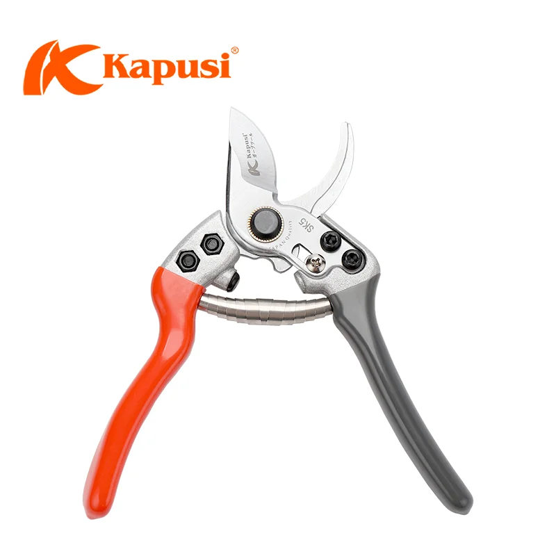 KAPUSI K-8651 Professional Hand Garden Tools Bypass Pattern SK5 Blade Pruning Shear