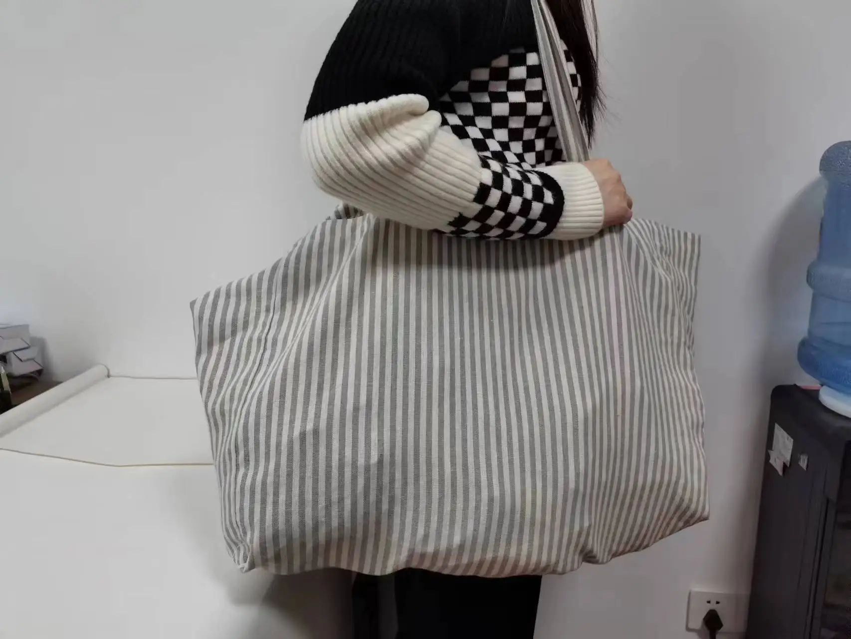 Customized printed Eco-friendly 100% large heavy duty cotton  canvas  bag crossbodi
