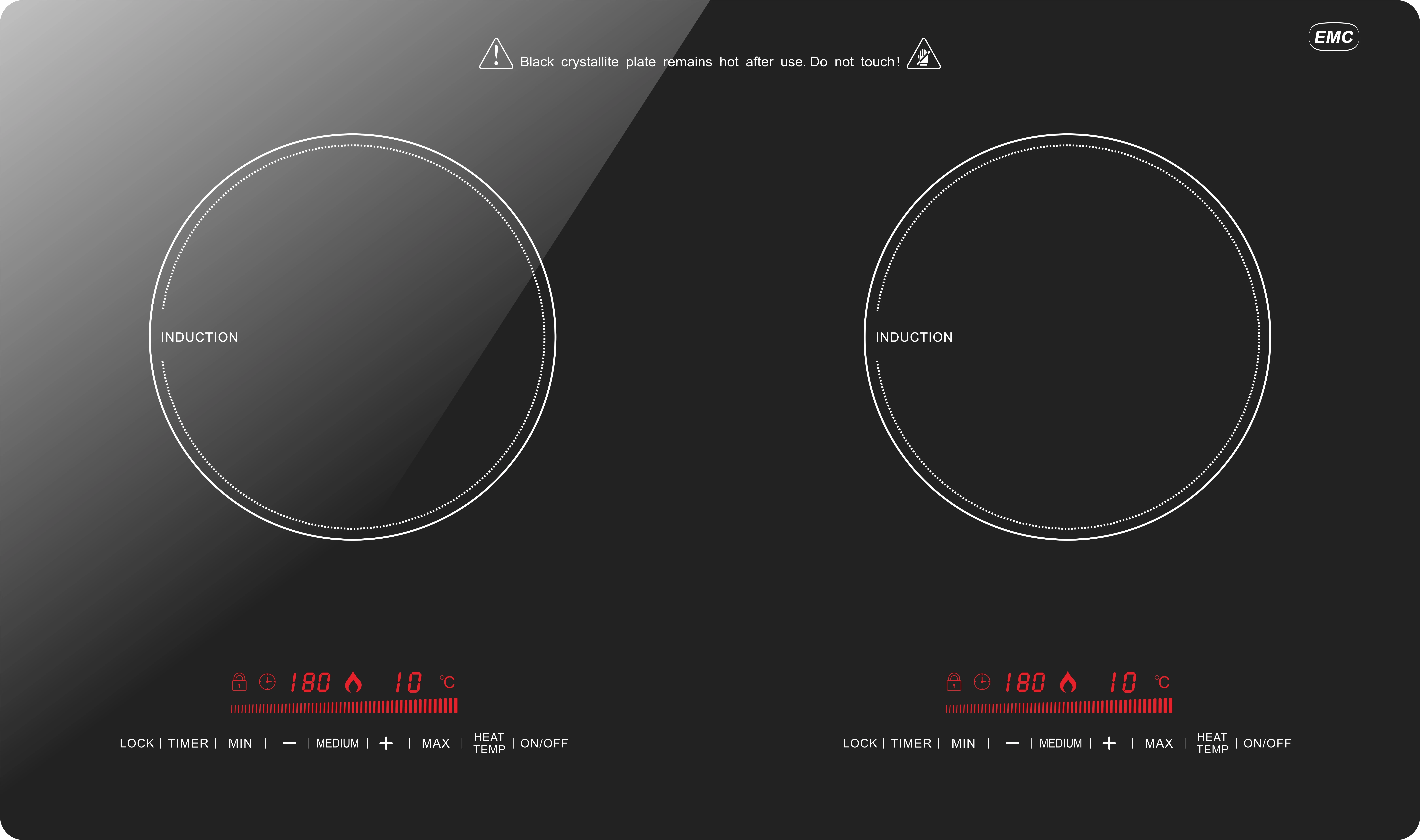 Hot Sales New Style Induction Cooktop Electric Stove 3200W Built-In Hob 2 Burner Induction Cooker