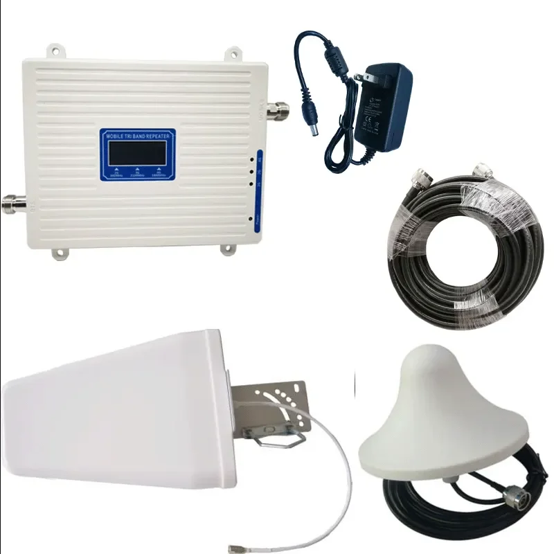 Universal Repeater Cellular Antenna Tri Band Extender 900 1800 2100 GSM Amplifier 2g 3g 4g Signal Booster