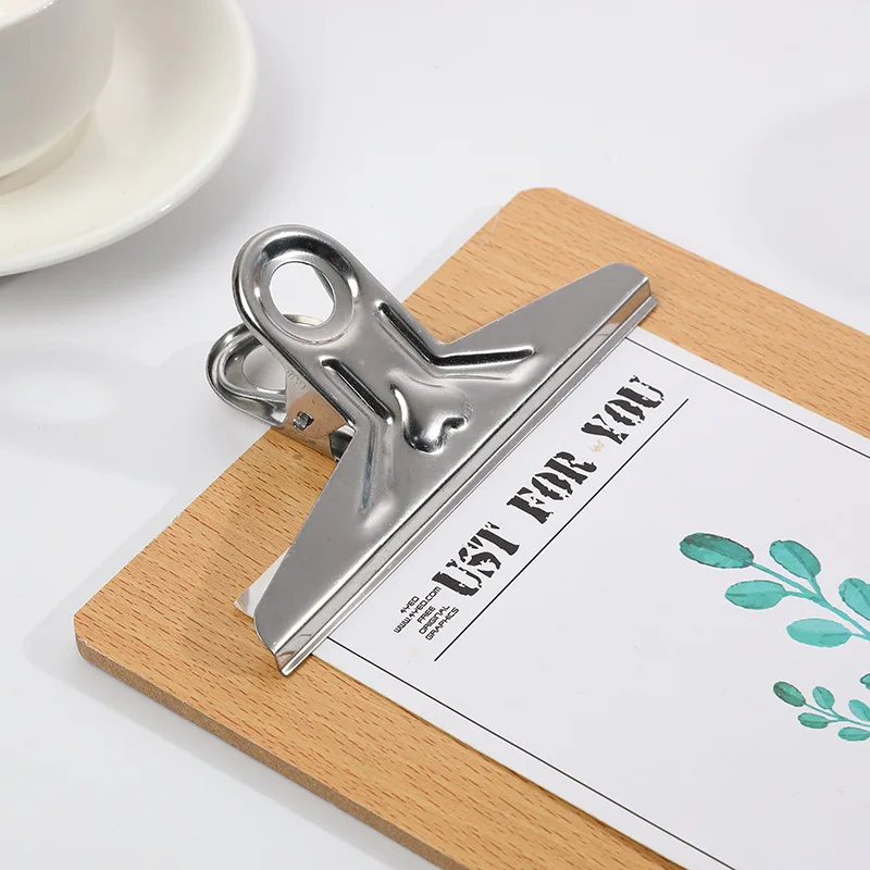 Recycled  Biodegradable Office Stationery Gold Paper Folding Nurse A4 A5 A6 Size Exam Foldable Wooden Hard Clip Board for Study