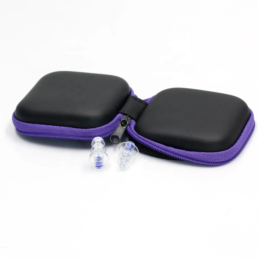 Wejump Transparent 3-layer Silicone Filter Earplugs Good Sound Insulation Workplace Earplug