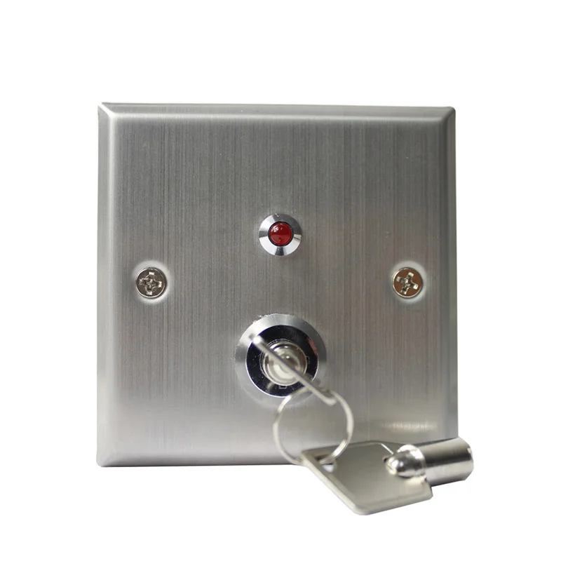 Stainless steel Emergency keys Door Exit Button/switch For Security Door Access