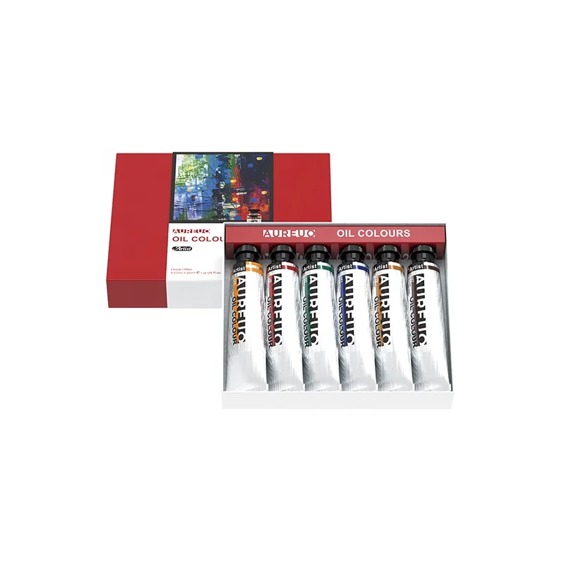 AUREUO 6 Colours 40ml Artist Grade High Quality Multi colors Painting Art Oil Paint Set