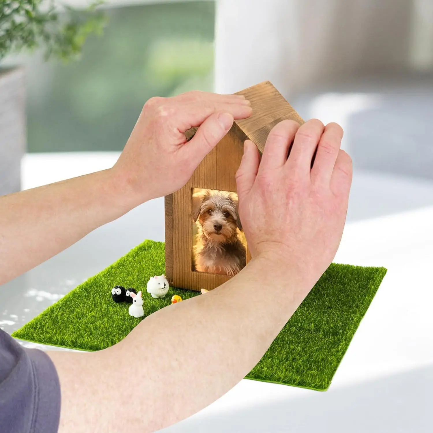 Bamboo Pet Memorial Funeral Wooden Pet Caskets Box Personalized Wood Pet Cremation Ashes Urns Coffins For Dogs With Photo Frame