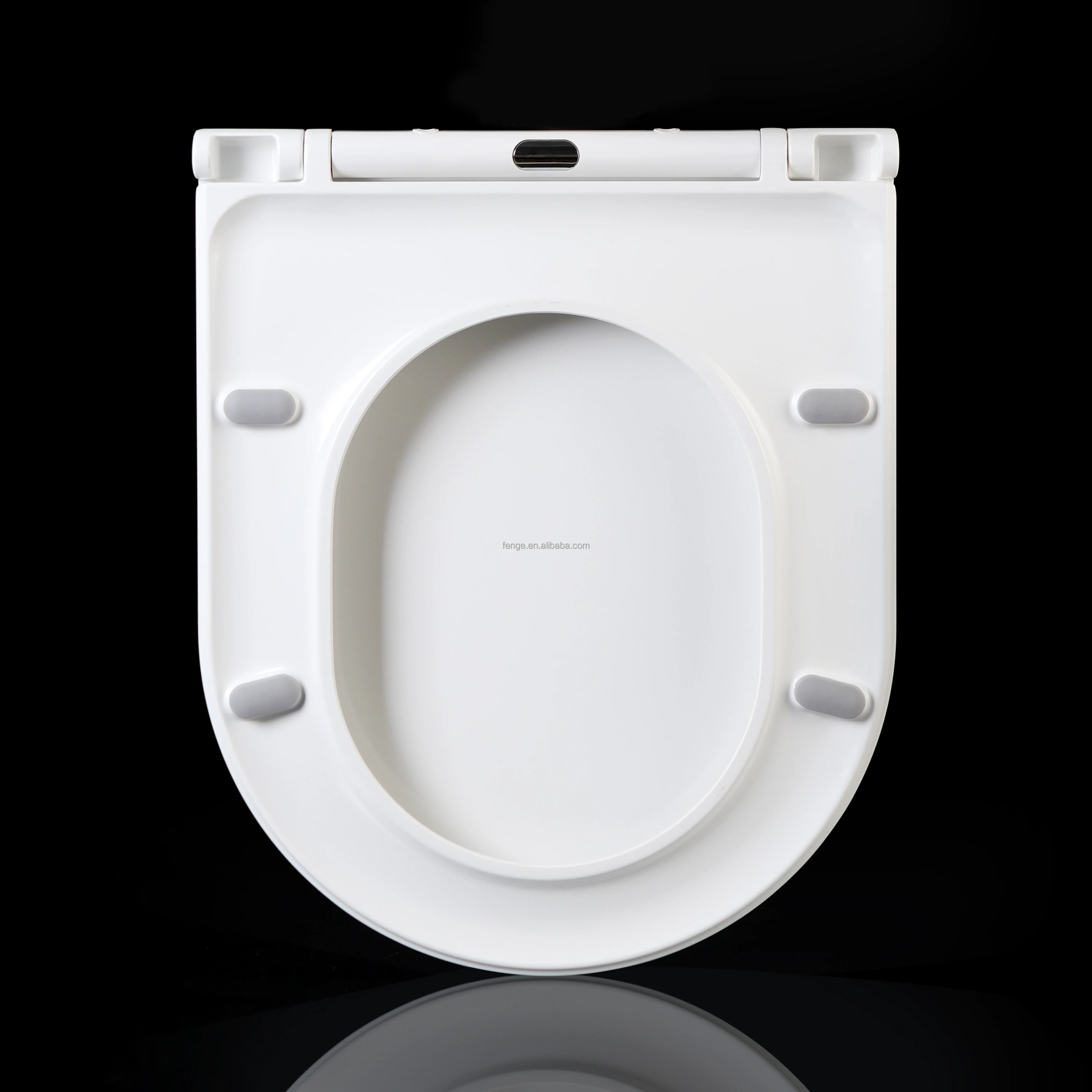 UK hot sale D shape toilet seat large size quick release UF urea slim toilet seats lid