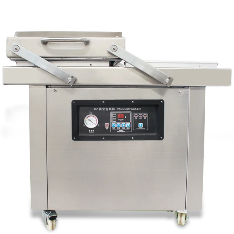 
Double room fresh keeping vacuum machine dry wet dual-purpose strong vacuum pump Thermo Forming Vacuum Packaging Machine 