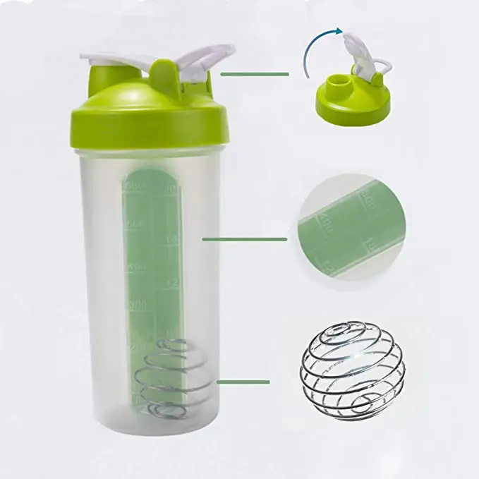 Weekly pill case 700ML BPA FREE Classic Gym Protein Powder Shaker Bottle with Pill box Organizer Storage