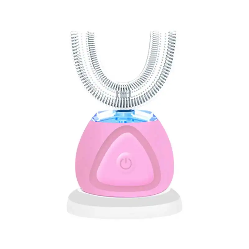 Умная Силиконовая зубная щетка U-образной формы, 360 градусов, помогает детям легко чистить зубы, электрическая зубная щетка для дома