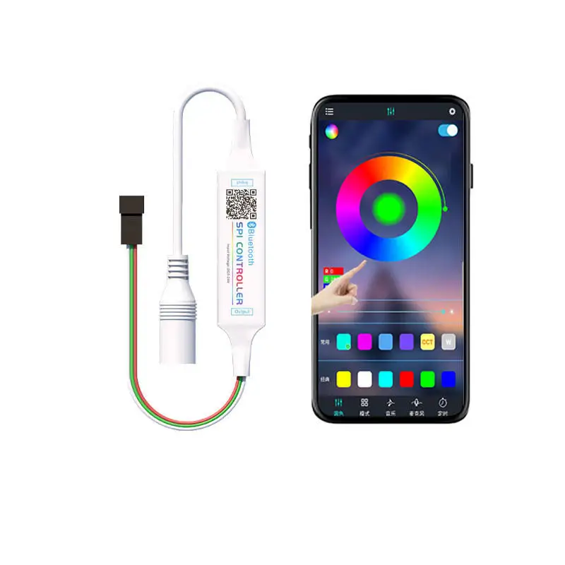 24 В 12 5 smart tuya blue led spi signal мини-контроллер RGB + цветовая температура smd5050 светодиодный неоновый контроллер полосы света