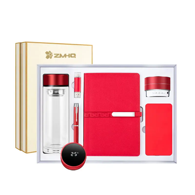 Custom logo Business anniversary Gift Promotional 6 in 1 Corporate luxury Gift set